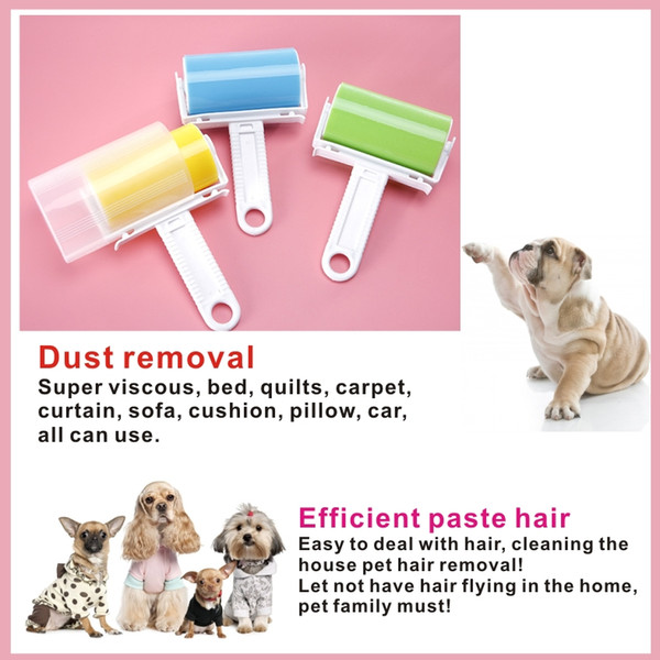 Pet hair cleaning brush, hair brush clean, washable brush, roller sticky hair brush, a group of three random delivery.