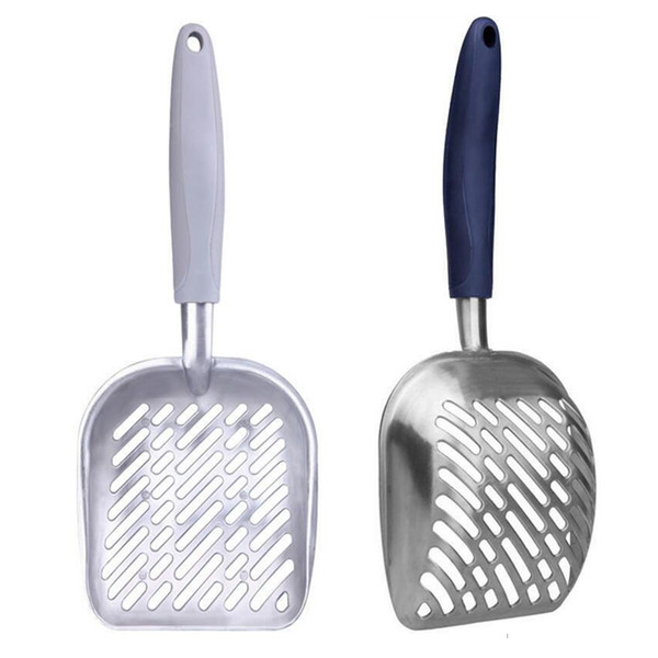 Dog Cat Litter Scoop Shovel - Pet Kitten Dog Cat Sand Waste Scoop Shovel Cleaning Tool with Rubber Handle