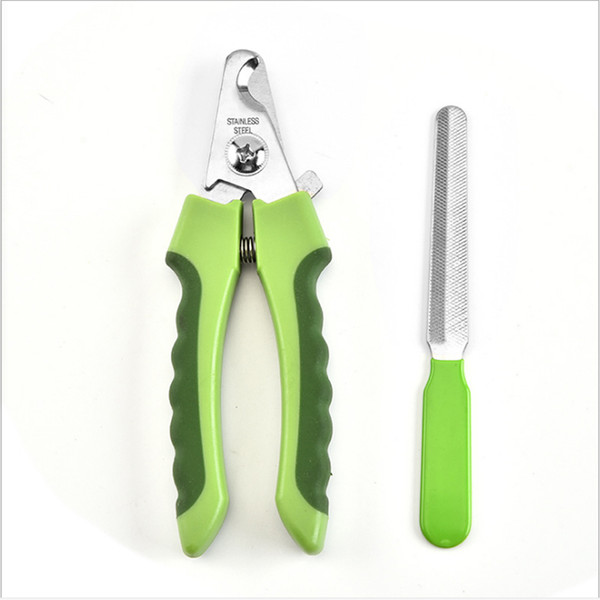 Pet Toe Care Stainless Steel Dogs Cats Claw Nail Clippers Cutter Nail File Portable Scissors Trim Nails Pet Products New