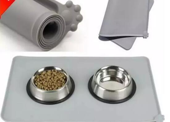 Waterproof pet mat for dog cat Food grade silicone pet food pad pet bowl drinking mat dog feeding feeder placemat easy washing 2017100403