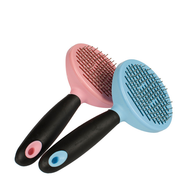 Dog and cat grooming tool brush comb rake pet fur grooming quick cleaning short hair semi-automatic
