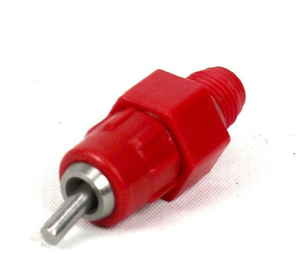 Red Chicken Nipple Drinker With Steel Ball Screw Heavy Duty Waterer Drinker Waterbowl for Poultry Rabbit Duck W8463