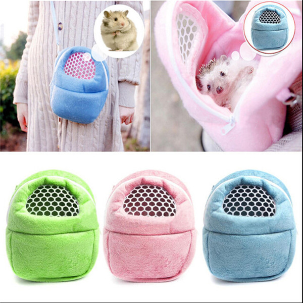 Free Shipping New Hamster Pocket Dog Bag Hamster Rat Hedgehog Chinchilla Ferret Puppy Cat Pet Carrier Pelucia Sleep Hanging Bag For Small
