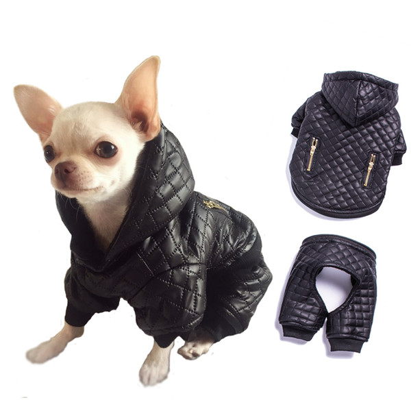 Waterproof Small Pet Dog Clothes Winter Dog Jumpsuit Four Leg Hoodie Coat Jacket Dog Overalls Chihuahua Yorkie Puppy Clothing C18112201