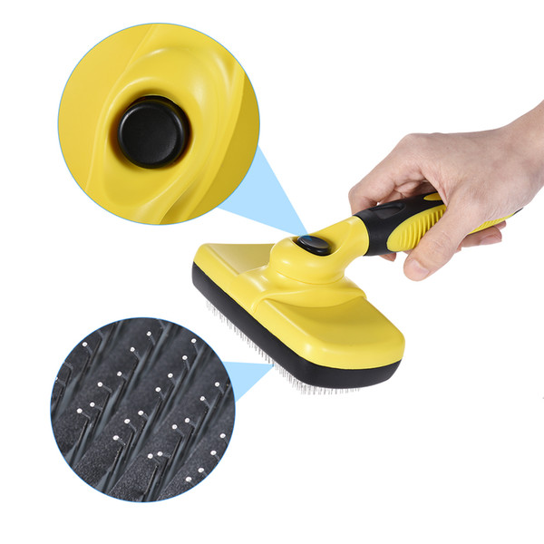 Dog Brush Self Cleaning Slicker Pet Brush Shedding Grooming Tools for Small Medium Large Dogs and Cats with Long or Short Hair