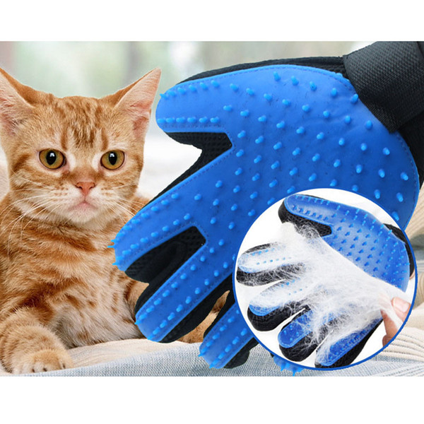 Pet Hair Cleaning Gloves Plastic Dogs Cats Beauty Massage Pet Supplies Dog Soft Bath Massage Brush