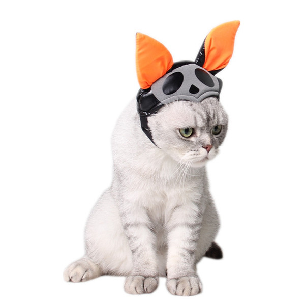Pet Cat Dog Cap Halloween Caps Hat Kitten Headband with Bat Design Puppy Party Costume Cute Headwear Accessory Gift for Pet Cats