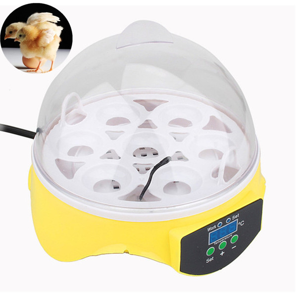 7 Egg Automatic Incubator For Eggs Broedmachine Mini Egg Chicken Duck Quail Hatcher Pigeon Birds Electronic Display Thermostat