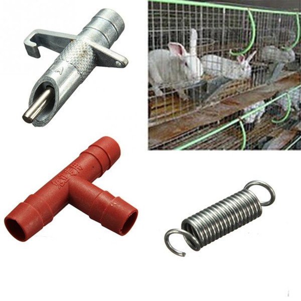 Automatic Nipple Water Feeder Drinker Waterer For Rabbit Bunny Rodents 10pcs/lot