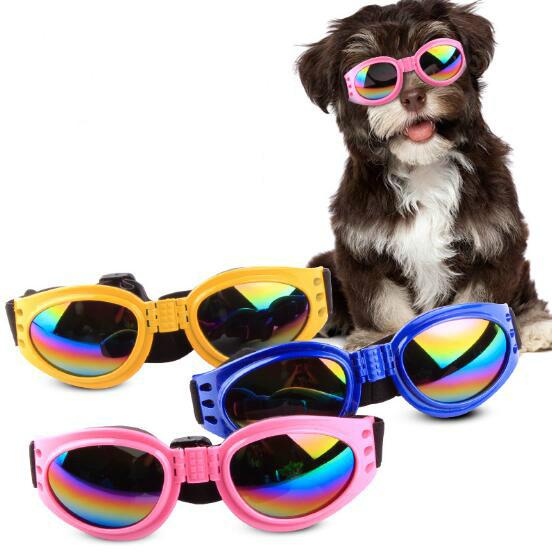 Foldable Dog Sunglasses Waterproof UV Eye Protection Glasses Universal Safety Elastic Pet Eyeglass Factory Direct Sale