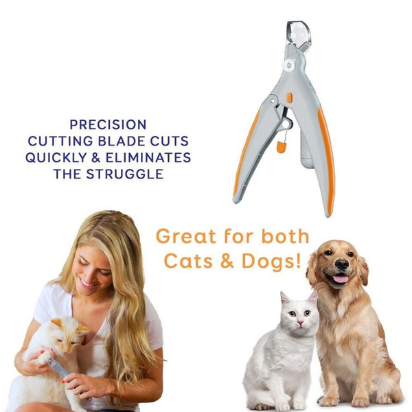 Dogs & Cats Nail Clippers and Trimmer Pet Safety Claw Nail Scissors Cutter Pet Grooming Supplies with Free Nail Toe File