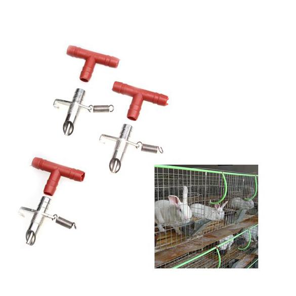 5PCS Automatic Nipple Water Feeder Rabbit Nipple Water Drinker Waterer Poultry Feeder Bunny Rodent Mouse Feeder Tools