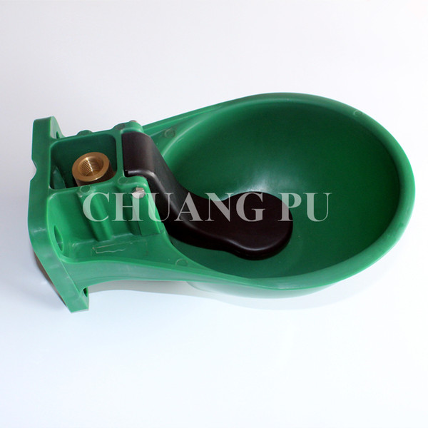Pig Drinking Water Bowl Plastic Automatic Drinker Horse Water Bowl 2500ml Green Color 12 Units /Carton
