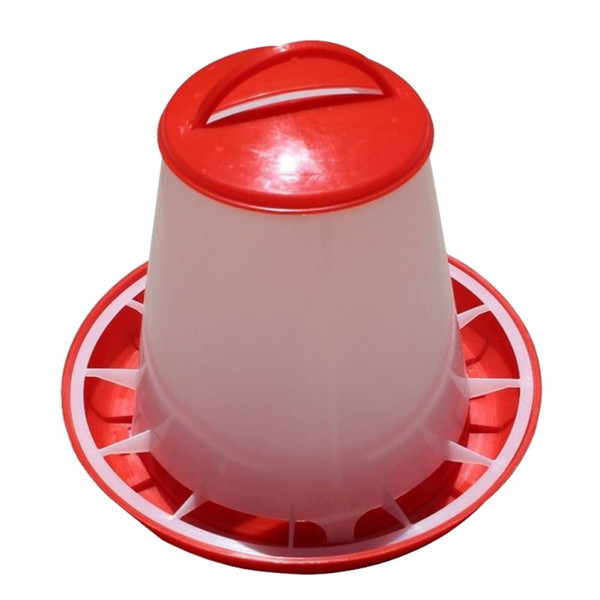 Drinking Bowl For Chickens Red White Plastic Feeder Baby Chicken Chicks Hen Poultry Feeder Pet Supplies