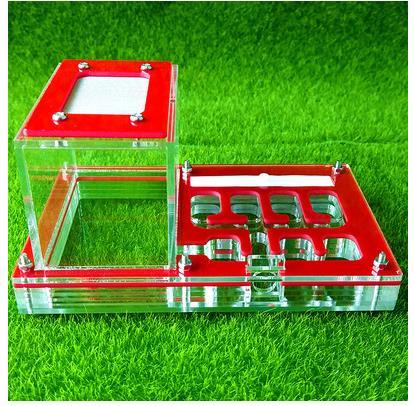 Transparent Ant Housing Nest Insect Cage Farms Feed Acrylic Display Trapezoid Box Ant Villa Small Pet Cages Kid Educational Toys