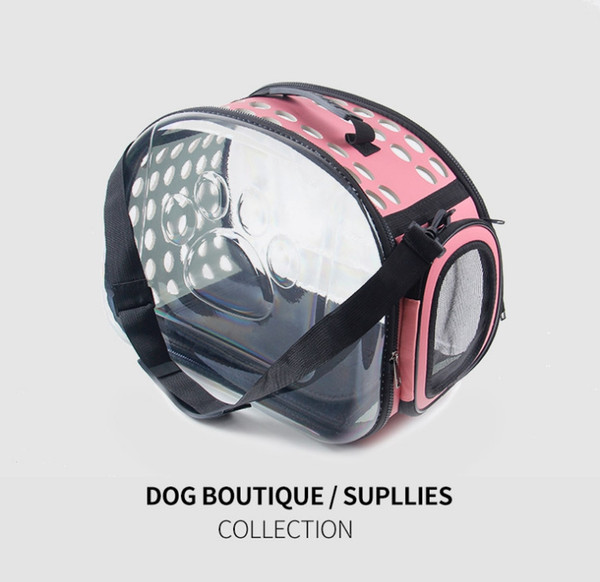 Pet supplies new transparent pet bag dog cage breathable warm pet fashion convenient bag foreign trade