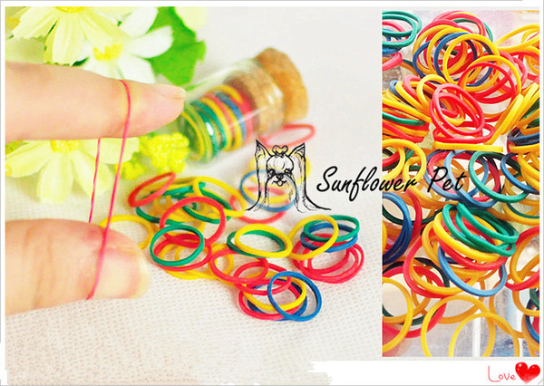 Pet Dog Colorful Pet Beauty Supplies Dogs Grooming Rubber Band Pet Hair Product Hair Accessories rubber band