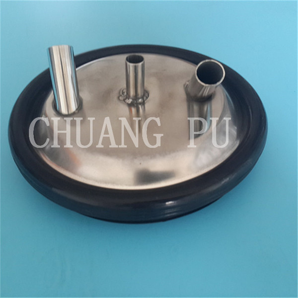 Stainless Steel Milking Bucket Lid 2 Outputs 3 Outputs Rubber Elastic Ring Milking Machine Spares for Farm Daily