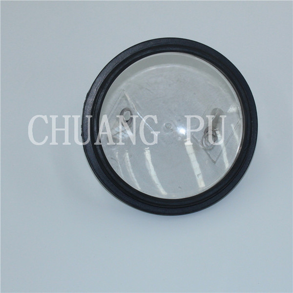 Transparent Milking Bucket Cover with 2 Outlets Rubber Elastic Ring Milking Machine Spares for Farm Daily