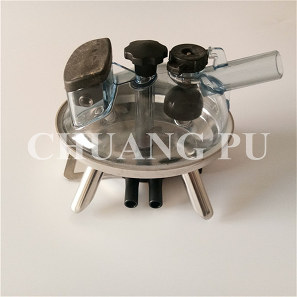 240CC Cow MilKing Claw Stainless Steel Bottom Milk Cluster with Transparent Claw Bowl for Dairy Milking