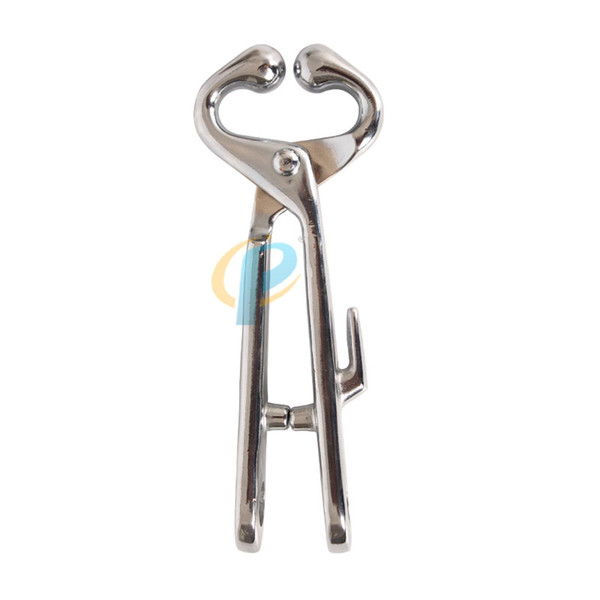 Best Quality Calf Nose Tongs, Small bull-holder without chain, short handle nose clamp dairy tool