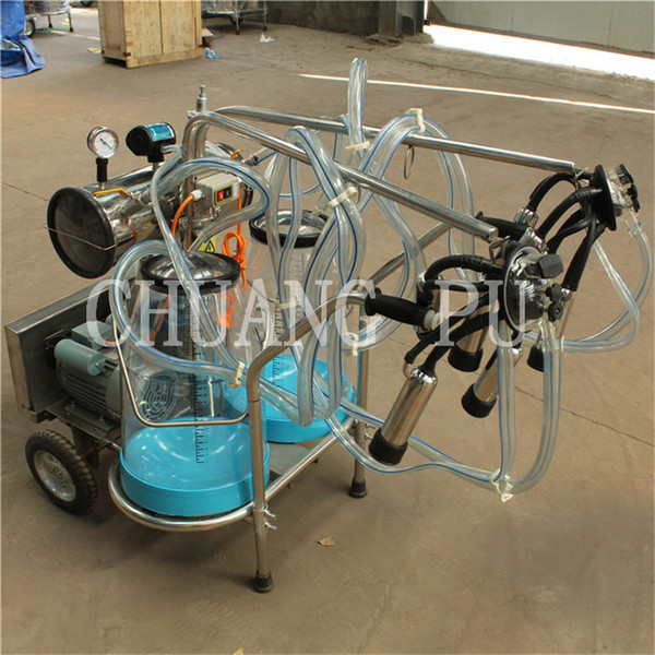 Transparent Milk Bucket Mobile Milking Machine Cow and Camel Trolley Type Milking Machine 25litre Milking Bucket