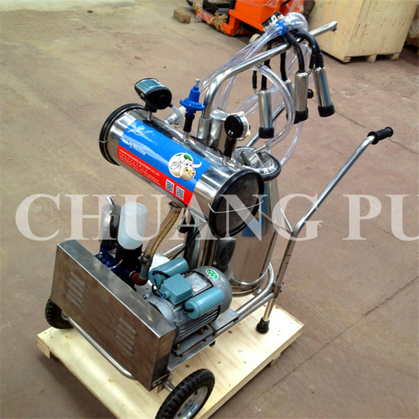 Vacuum Pump Single Bucket Milking Machine for Cow and Cattle 25 litre Milking Bucket Ocean Shipping