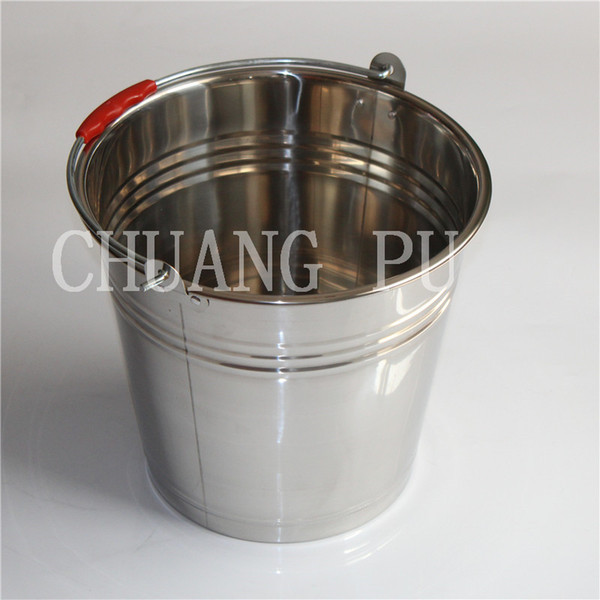 Dairy Factory Stainless Steel Pail Bucket Food Grade Juice Barrel for Storage and Transport Carton Packing