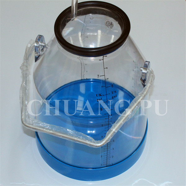 32Litre Transparent Plastic Milk Bucket for Dairy Farm Cow and Goat Portable Milking Machine without Lid