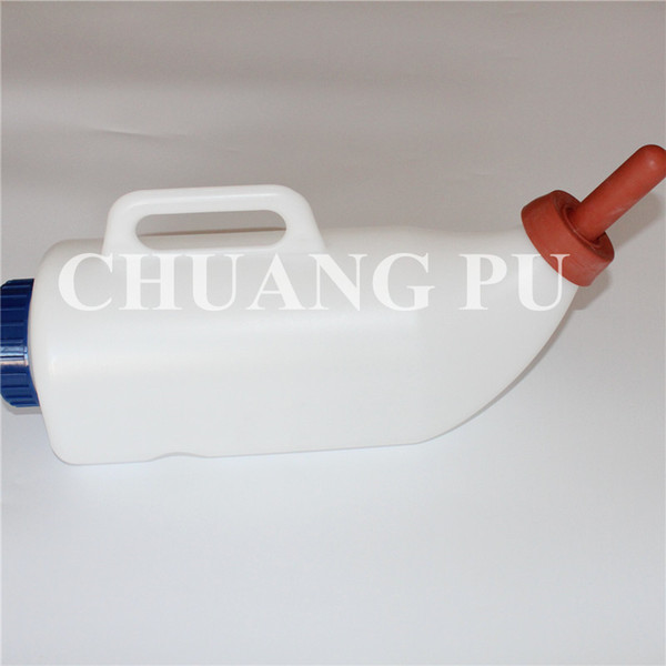 4000ml Plastic Feeding Bottle Food Grade Calf Feeder Machine Rubber Nipple Handled Type Milk Feeding Bottle