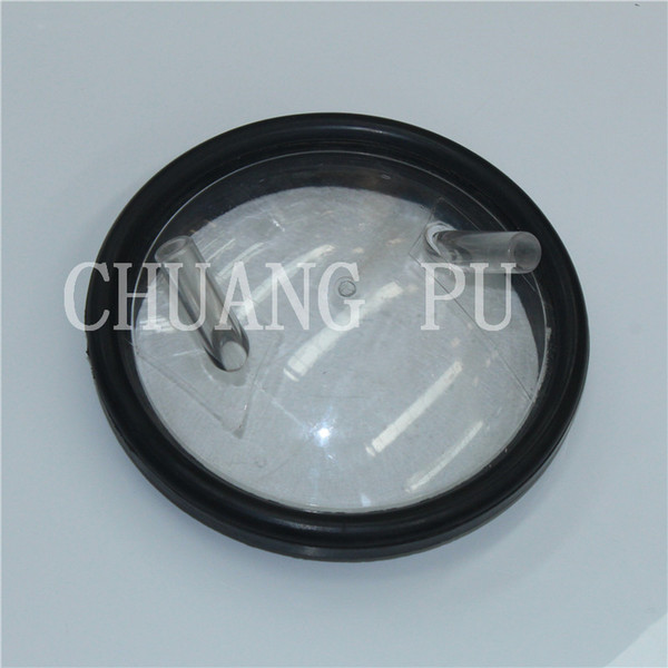 Plastic Milking Bucket Cover Milk Bucket Cap with 2 Outlets for Transparent Pail Bucket Milking Machine