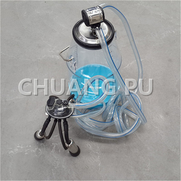 25 Litre Transparent Milk Bucket Group for Cow and Cattle Portable Milking Machine with Plastic Bucket