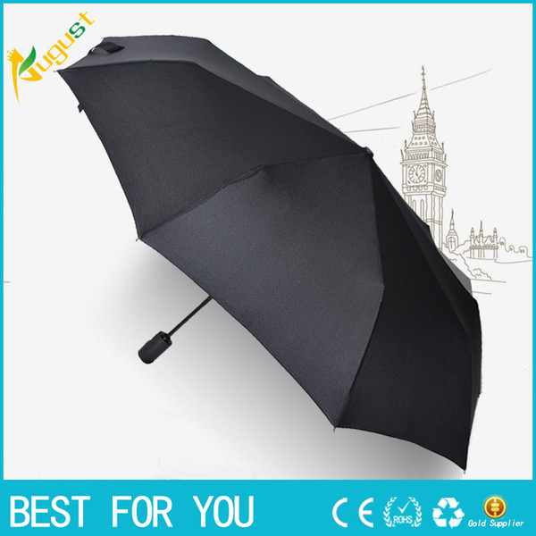 Three fold automatic umbrella men business folding gift umbrella