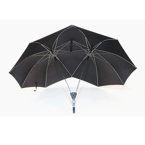 New Design Windproof Two Person Umbrella Large Couples Umbrella Two Head Double Size Rain Protection Gift for Lovers ZA5557