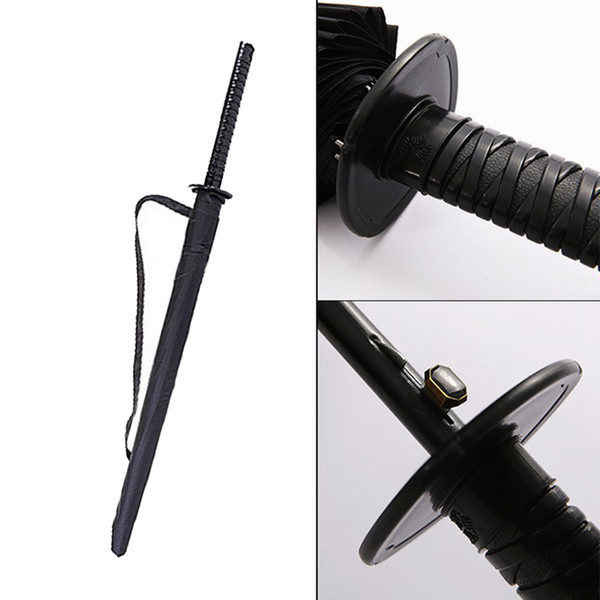Stylish Ninja-like Long Handle Samurai Sword Umbrella Japanese Windproof Rib Sun Rain Male 8, 16 or 24 Ribs Umbrellas