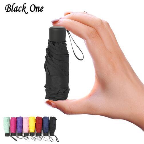 Mini Umbrella Portable Small Folding Umbrella Women Gift Men Mini Pocket Parasol Girls Anti-UV Waterproof Umbrella
