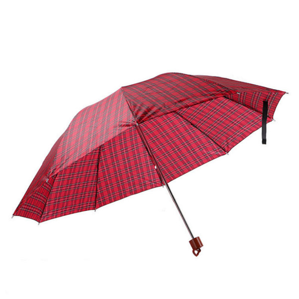 New Folding Plaid Umbrella Large Folding Umbrella Men Rain Woman Double Business Gift Umbrella Windproof Umbrellas paraguas parapl