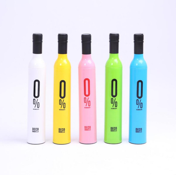 20pcs/lot High Quality Personalized Design Clear Rain Umbrellas Creative Wine Bottle Vase Umbrella LX2648