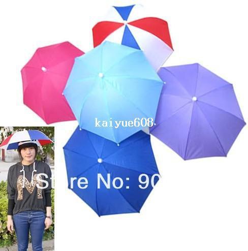 Foldable Golf Fishing Hunting Camping Sun Brolly Umbrella Hat Cap New