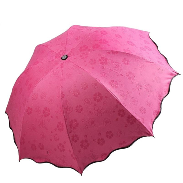 Women Rain Umbrella Folding Female Umbrellas Handle Comfortable Strongly Brand For Princess