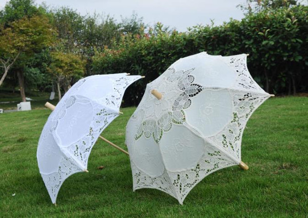 10pcs Wedding Lace Parasol Style Umbrella Retro Wedding Party Victorian Style Princess Style free shipping