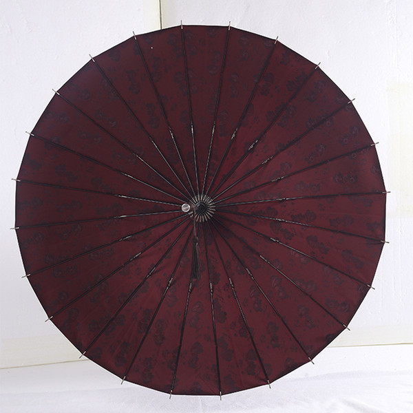 Classical Brand Top Quality Rainy Sunny Women Men Folding Silk 24 Ribs Umbrella Parasol Black Coating Luxurious Paraguas Gifts
