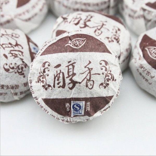 2019 new Ripe pu er tea Chinese puer Green health food 250g Small puerh brick tea Ancient tree Black tea