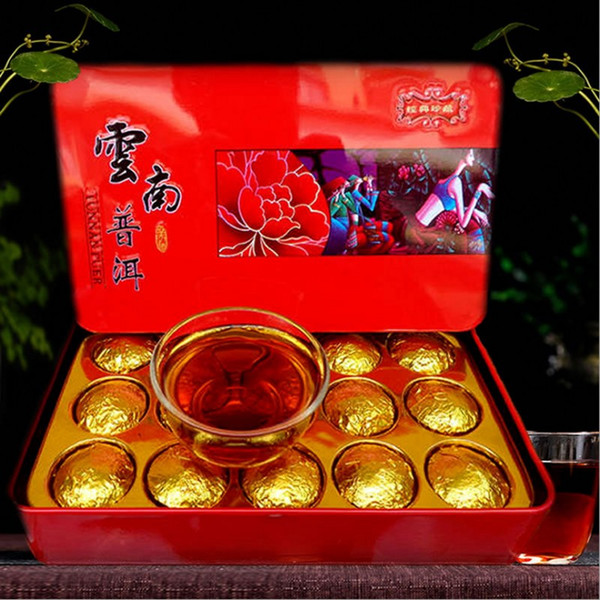 Chinese puer tea 10 years old Yunnan pu erh Seven Cake cooked Ripe Pu er Tea aged tree Puerh Tea sweet aftertaste