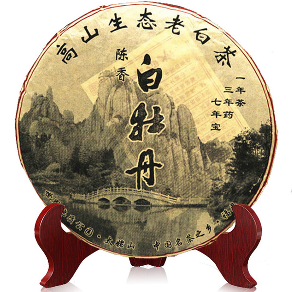 2019 New High Quality Fuding White Tea 350g high mountain old wild white tea cake Healthy green food Gongmei Shoumei Tea