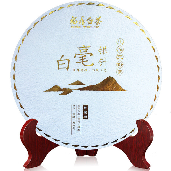 2019 New Fuding White Tea High quality BaiHaoYinZhen cake AAAAAA 350g high mountain old wild white tea cake Healthy green food Shoumei Tea
