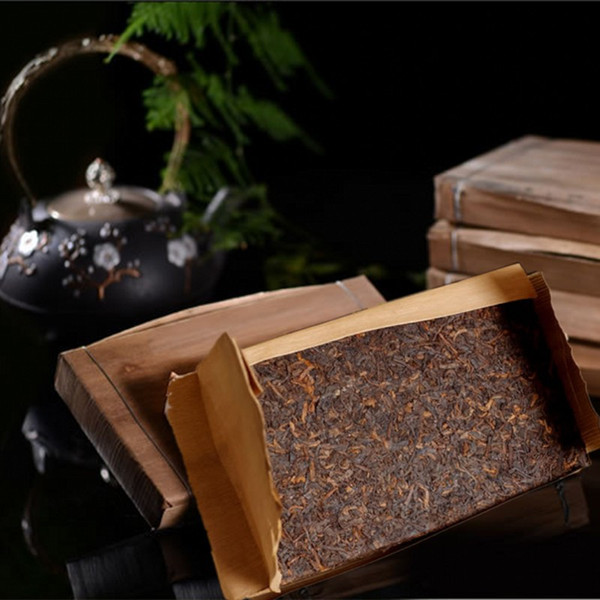 Chinese Ripe pu er tea 250g oldest Yunnan puer Green and health food Puerh brick tea Ancient tree Black tea Free shipping