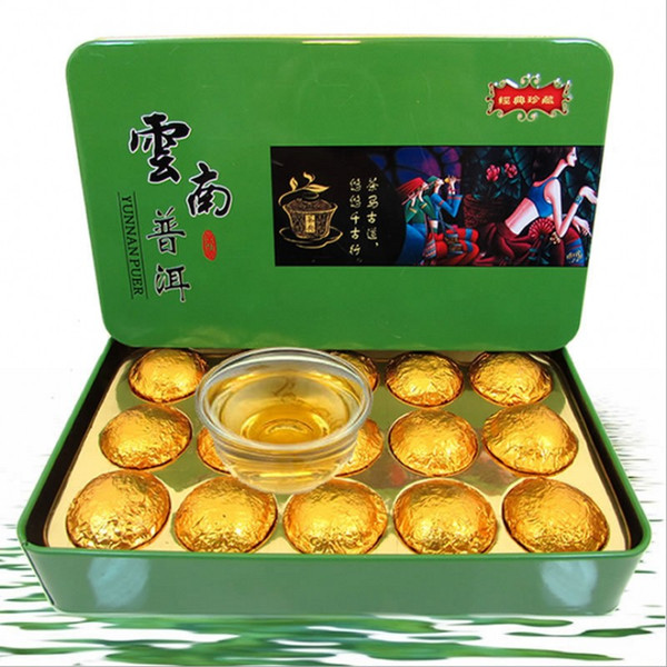 Chinese puer tea Yunnan pu erh Seven Cake cooked Ripe Pu er Tea aged tree Puerh Tea sweet aftertaste