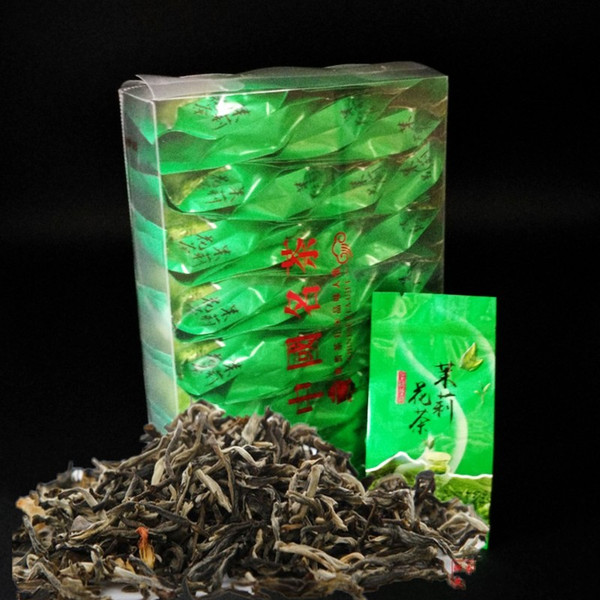 Hot sale New Organic Jasmine Flower Tea jasmine scented Green tea 32 small bags the tea Free shipping mo li hua cha