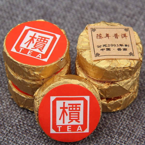 Do Promotion! 20 particles Daikin cake. 2003 year old tree tea! (Buy 5 Get with tea strainers)! Yunnan Puer tea, cooked tea!